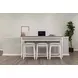 Islamorada Dapple Gray and Blanc Rectangular Console Table with USB Charging