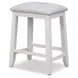 Islamorada Dapple Gray Performance Fabric Upholstered Backless Counter Height Stool