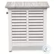 Island Haven Dapple Grey and Blanc Rectangular Chairside Table