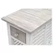 Island Haven Dapple Grey and Blanc Rectangular Chairside Table