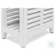 Island Haven Dapple Grey and Blanc Rectangular Chairside Table