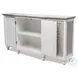 Island Haven Dapple Grey 4 Door Credenza