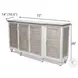 Island Haven Dapple Grey 4 Door Credenza