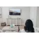 Island Haven Dapple Grey 4 Door Credenza