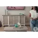 Island Haven Dapple Grey 4 Door Credenza