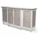Island Haven Dapple Grey 4 Door Credenza