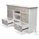 Island Haven Dapple Grey and Blanc 2 Door Sideboard