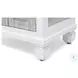 Island Haven Dapple Grey and Blanc 1 Drawer and 2 Door Nightstand with USB Charging