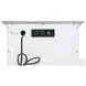 Island Haven Dapple Grey and Blanc 1 Drawer and 2 Door Nightstand with USB Charging