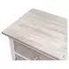 Island Haven Dapple Grey and Blanc 1 Drawer and 2 Door Nightstand with USB Charging