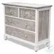Island Haven Dapple Grey and Blanc 4 Drawer Chest