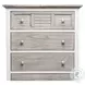Island Haven Dapple Grey and Blanc 5 Drawer Chest