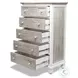 Island Haven Dapple Grey and Blanc 5 Drawer Chest