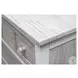 Island Haven Dapple Grey and Blanc 5 Drawer Chest