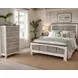 Island Haven Dapple Grey and Blanc 5 Drawer Chest