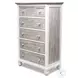 Island Haven Dapple Grey and Blanc 5 Drawer Chest