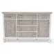 Island Haven Dapple Grey and Blanc 6 Drawer and 2 Door Dresser