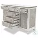 Island Haven Dapple Grey and Blanc 6 Drawer and 2 Door Dresser
