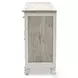 Island Haven Dapple Grey and Blanc 6 Drawer and 2 Door Dresser