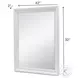 Island Haven White Rectangular Dresser Mirror