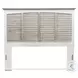 Island Haven Dapple Grey and Blanc Queen Headboard