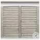 Island Haven Dapple Grey and Blanc Queen Headboard
