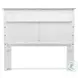 Island Haven Dapple Grey and Blanc Queen Headboard