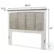 Island Haven Dapple Grey and Blanc Queen Headboard
