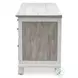 Island Haven Dapple Grey and Blanc 48" Desk and Chair Set