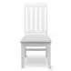 Island Haven Dapple Grey and Blanc 48" Desk and Chair Set