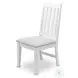 Island Haven Dapple Grey and Blanc 48" Desk and Chair Set