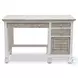 Island Haven Dapple Grey and Blanc 48" Desk and Chair Set