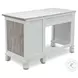 Island Haven Dapple Grey and Blanc 48" Desk and Chair Set