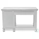 Island Haven Dapple Grey and Blanc 48" Desk and Chair Set