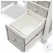 Island Haven Dapple Grey and Blanc 48" Desk and Chair Set