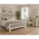 Island Haven Dapple Grey and Blanc 48" Desk and Chair Set