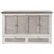 Islamorada Dapple Gray and Blanc Queen Storage Cabinet Bed with Mattress and USB Charging