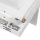 Islamorada Dapple Gray and Blanc Queen Storage Cabinet Bed with Mattress and USB Charging