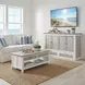 Islamorada Dapple Gray and Blanc Queen Storage Cabinet Bed with Mattress and USB Charging
