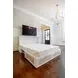 Islamorada Dapple Gray and Blanc Queen Storage Cabinet Bed with Mattress and USB Charging