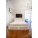 Islamorada Dapple Gray and Blanc Queen Storage Cabinet Bed with Mattress and USB Charging