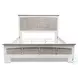 Island Haven Dapple Grey and Blanc King Panel Bed
