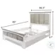 Island Haven Dapple Grey and Blanc Queen Panel Bed