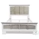 Island Haven Dapple Grey and Blanc Queen Panel Bed