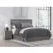 Urbanoore Brown Gray King Storage Panel Bed