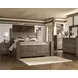 Juararo Dark Brown 6 Drawer Dresser and Rectangular Mirror