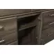 Juararo Dark Brown 6 Drawer Dresser and Rectangular Mirror