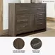 Juararo Dark Brown Dresser