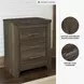 Juararo Dark Brown Nightstand