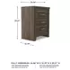 Juararo Dark Brown Nightstand